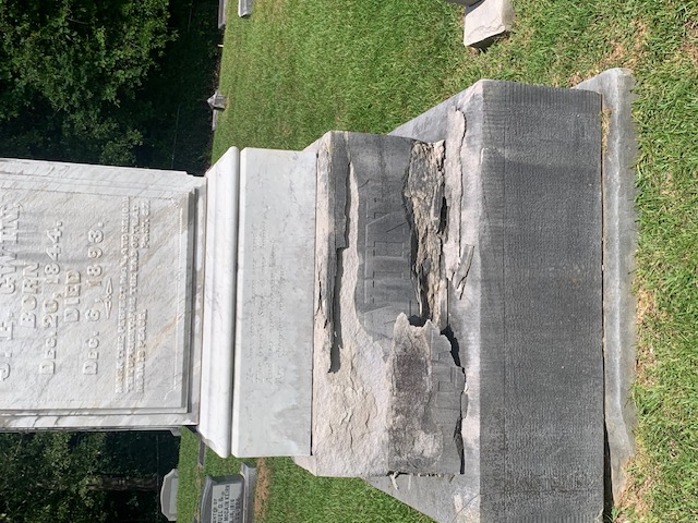 gwin family monument at lexington odd fellows cemetery in lexington mississippi